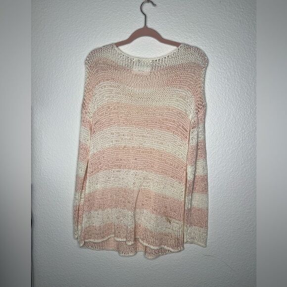 Pieces see through stripped summer sweater - Picture 1 of 3